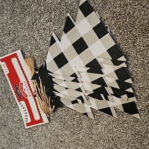 ❄️C3🔹️Plaid Christmas Tree 9ft Banner